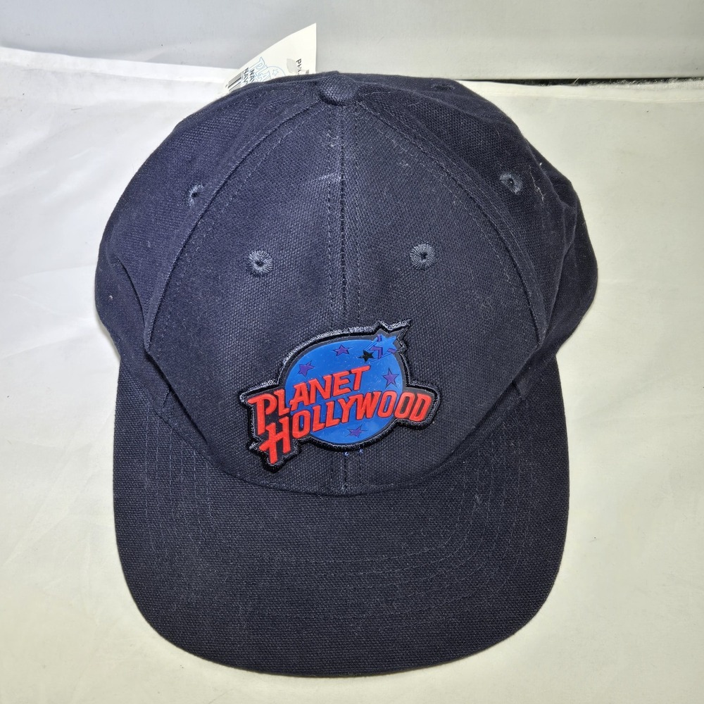 Planet Hollywood Strapback Hat Blue One Size Adjustable Embroidered Aspen NWT